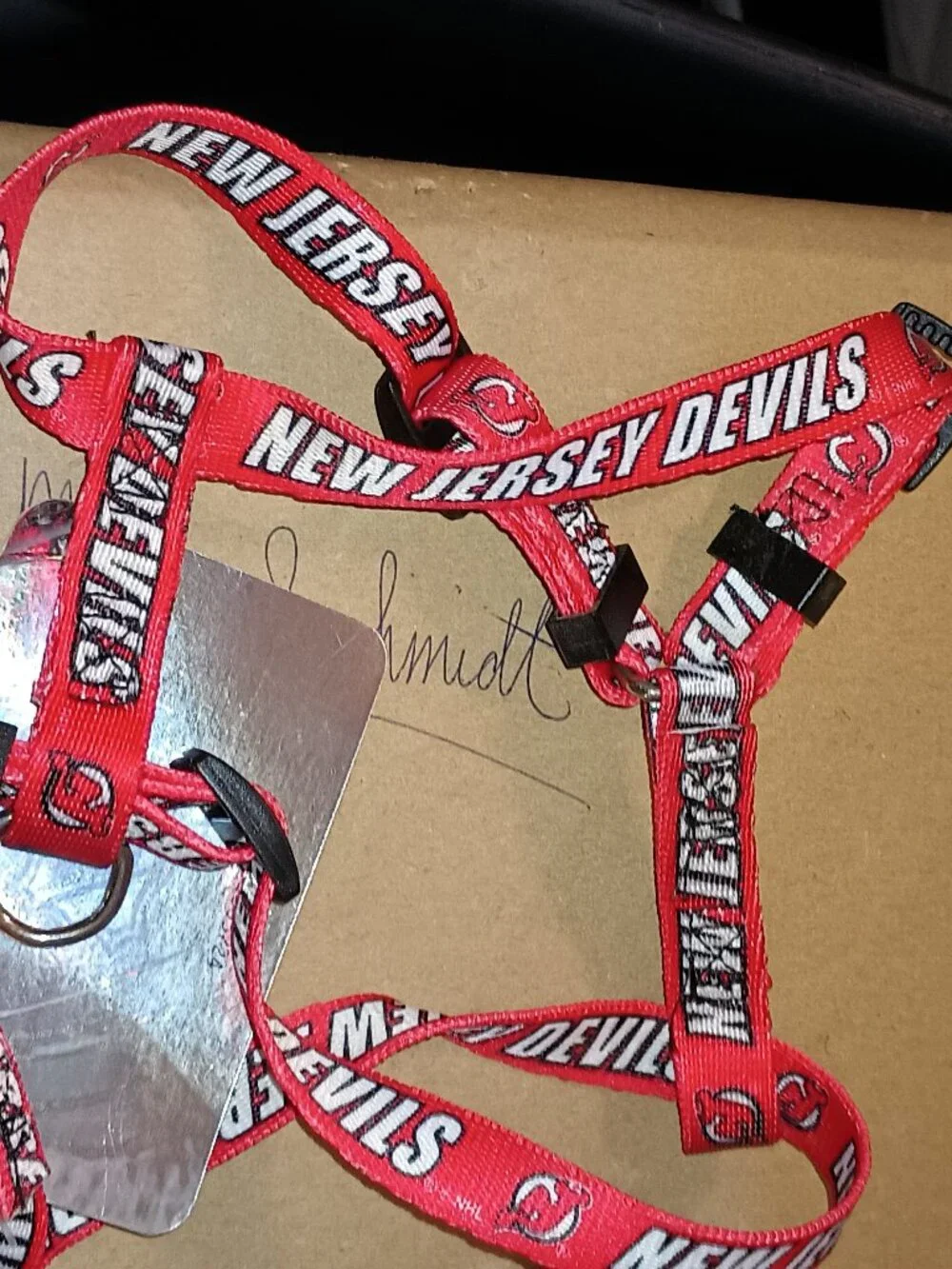 NEW New Jersey Devils NHL Adjustable Dog Harness